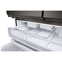 Réfrigérateur à deux portes 25,5 pi³ 36 po avec distributeur d'eau et de glaçons de LG (LRYXC2606D) - Inox noir