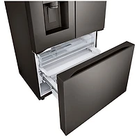 Réfrigérateur à deux portes 25,5 pi³ 36 po avec distributeur d'eau et de glaçons de LG (LRYXC2606D) - Inox noir