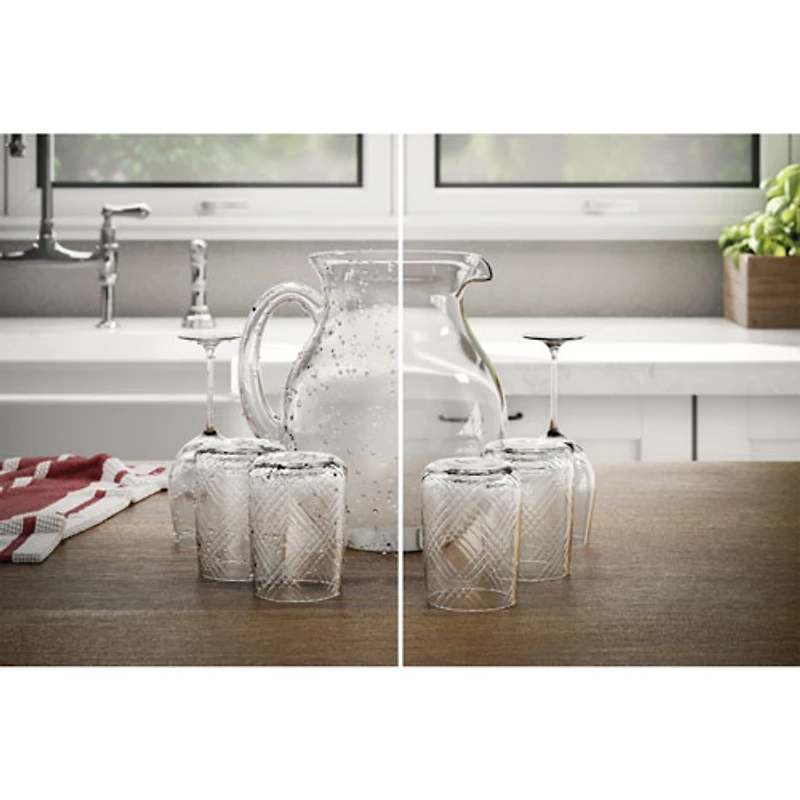 Lave-vaisselle encastrable 24 po 47 dB avec cuve en acier inoxydable et 3e panier de Frigidaire (GDSH4715AF) - Inox