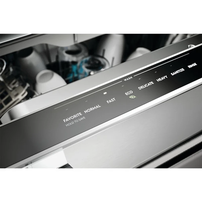 Lave-vaisselle encastrable 24 po 47 dB avec cuve en acier inoxydable et 3e panier de Frigidaire (GDSH4715AF) - Inox