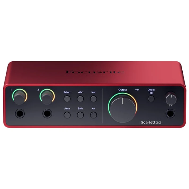 Interface audio USB Scarlett-2i2 de 4e génération de Focusrite (SCARLETT-2I2-4TH-GEN)