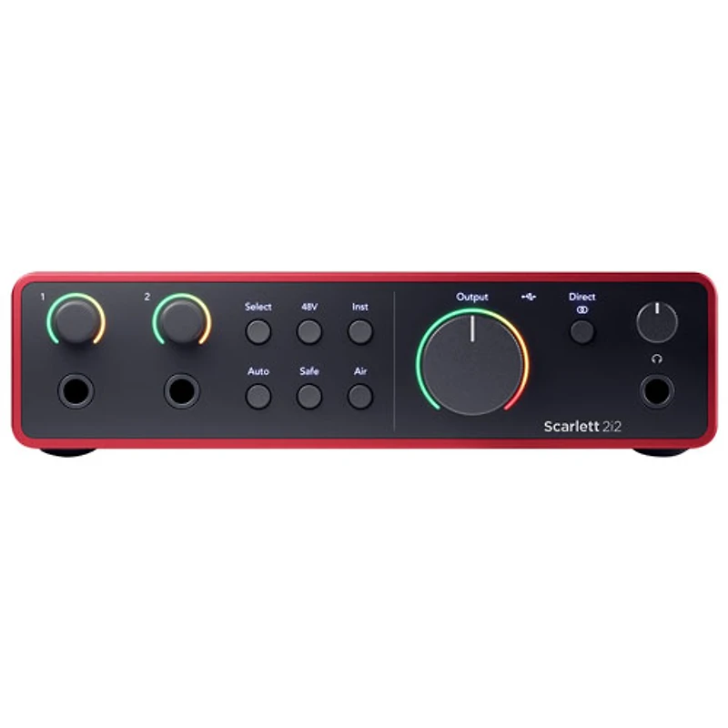 Interface audio USB Scarlett-2i2 de 4e génération de Focusrite (SCARLETT-2I2-4TH-GEN)