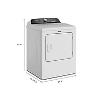 Sécheuse électrique de 7,0 pi³ de Whirlpool (YWED6150PW) - Blanc