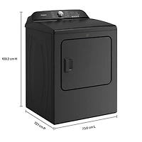 Sécheuse électrique de 7,0 pi³ de Whirlpool (YWED6150PB) - Noir volcan