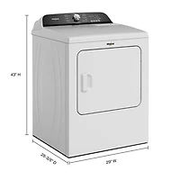 Whirlpool 7.0 Cu. Ft. Gas Dryer (WGD6150PW) - White