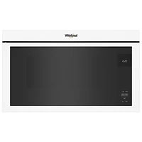 Whirlpool Over-The-Range Turntable-Free Flush-Mount Microwave - 1.1 Cu. Ft. - White