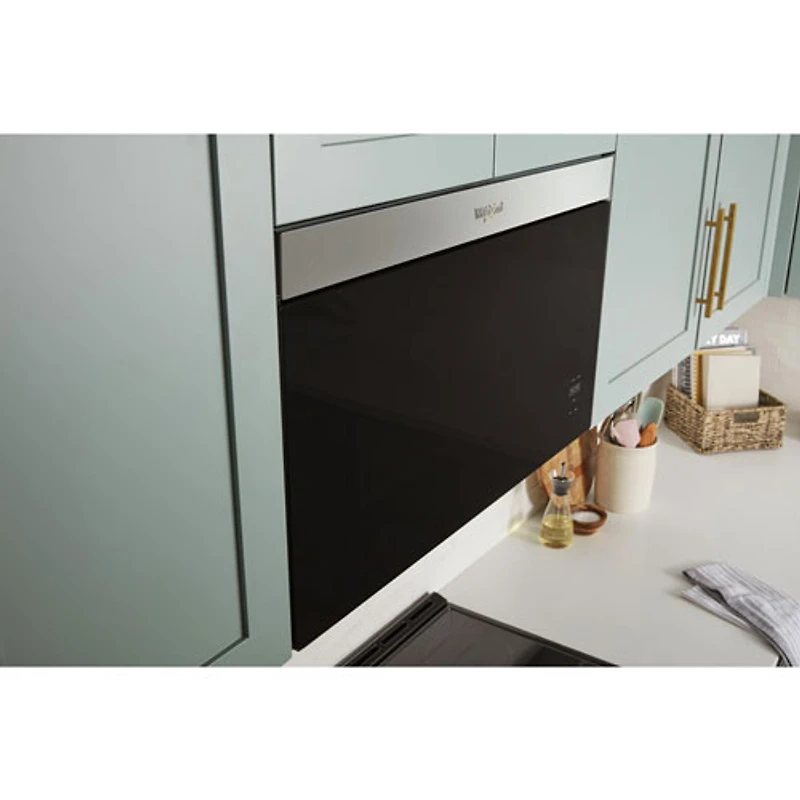 Whirlpool Over-The-Range Turntable-Free Flush-Mount Microwave - 1.1 Cu. Ft. - White
