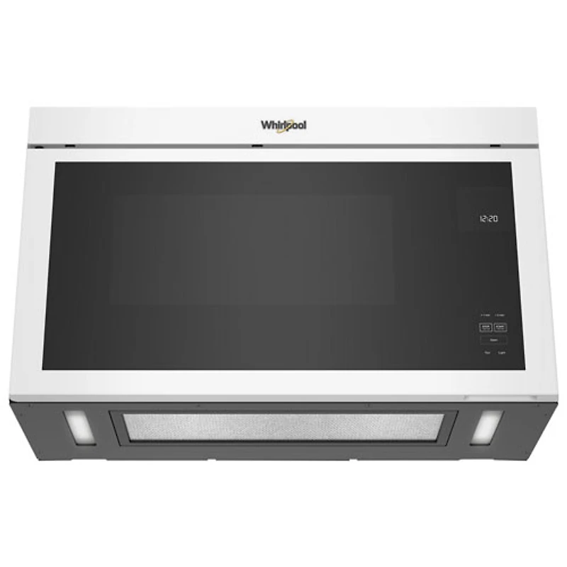 Whirlpool Over-The-Range Turntable-Free Flush-Mount Microwave - 1.1 Cu. Ft. - White