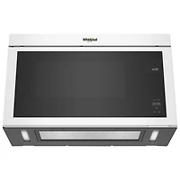 Whirlpool Over-The-Range Turntable-Free Flush-Mount Microwave - 1.1 Cu. Ft. - White