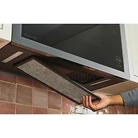 Kitchenaid Over-The-Range Turntable-Free Flush-Mount Microwave - 1.1 Cu. Ft. - Stainless Steel
