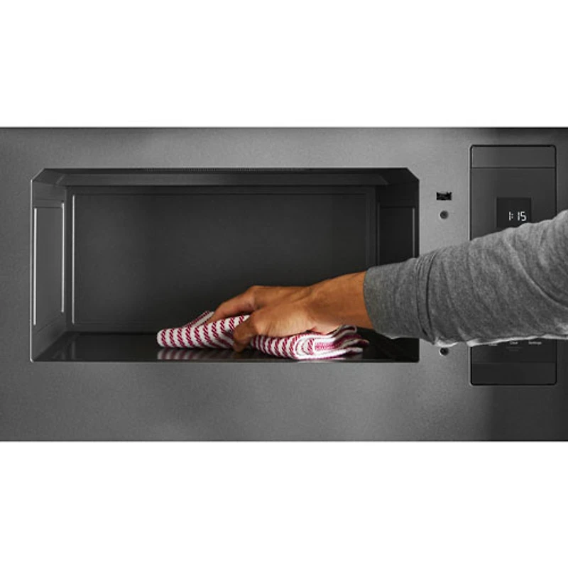 Kitchenaid Over-The-Range Turntable-Free Flush-Mount Microwave - 1.1 Cu. Ft. - Stainless Steel