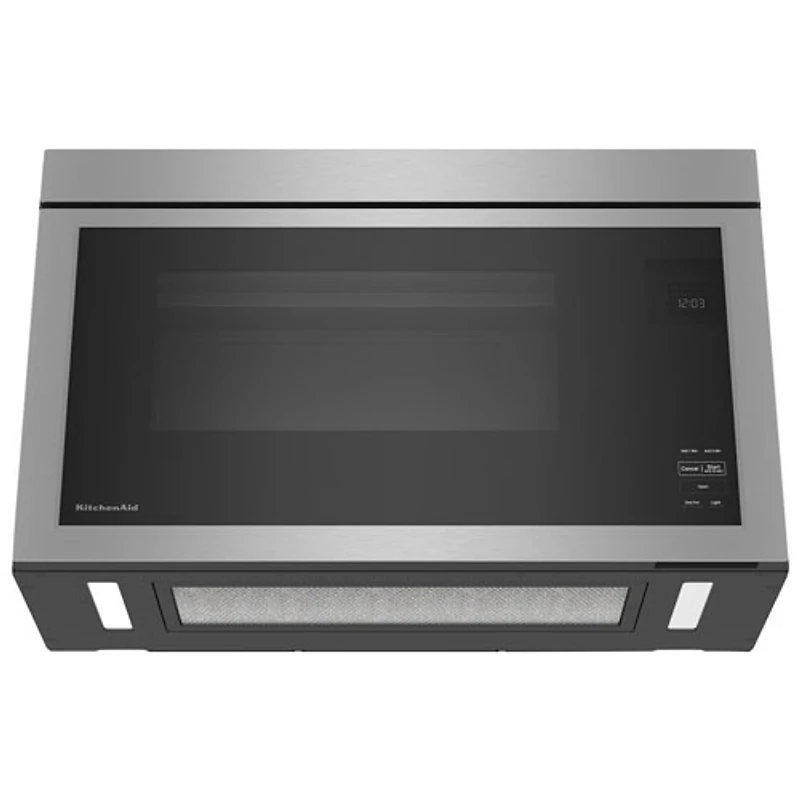 Kitchenaid Over-The-Range Turntable-Free Flush-Mount Microwave - 1.1 Cu. Ft. - Stainless Steel