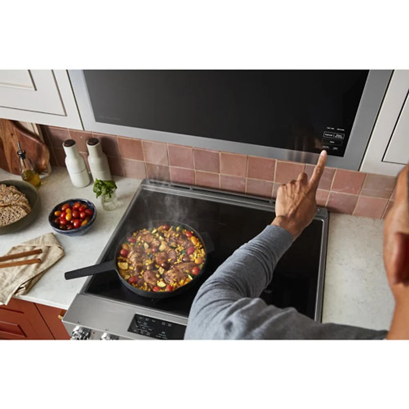 Kitchenaid Over-The-Range Turntable-Free Flush-Mount Microwave - 1.1 Cu. Ft. - Stainless Steel