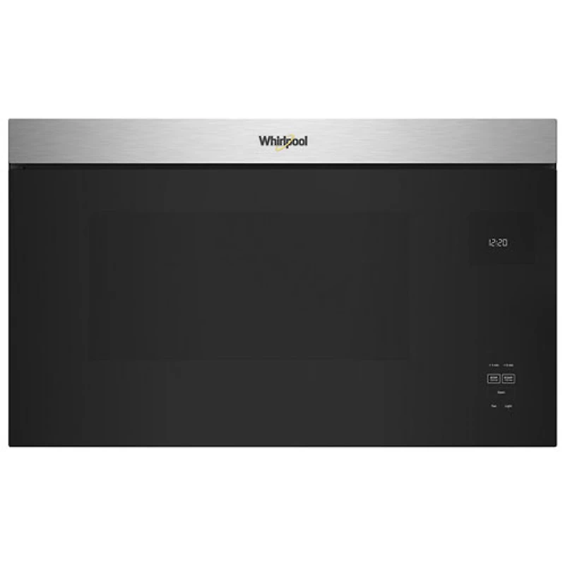 Whirlpool Over-The-Range Turntable-Free Flush-Mount Microwave - 1.1 Cu. Ft. - Stainless Steel