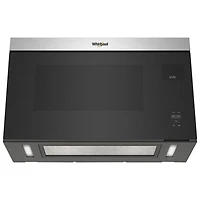 Whirlpool Over-The-Range Turntable-Free Flush-Mount Microwave - 1.1 Cu. Ft. - Stainless Steel