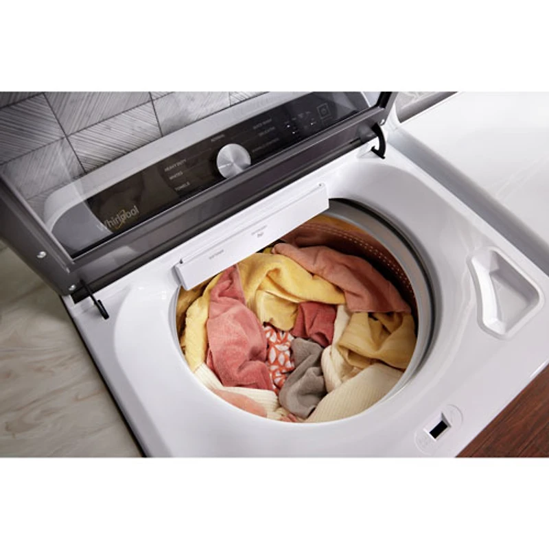 Laveuse à chargement par le haut haute efficacité 6,1 pi³ de Whirlpool (WTW6157PW) - Blanc