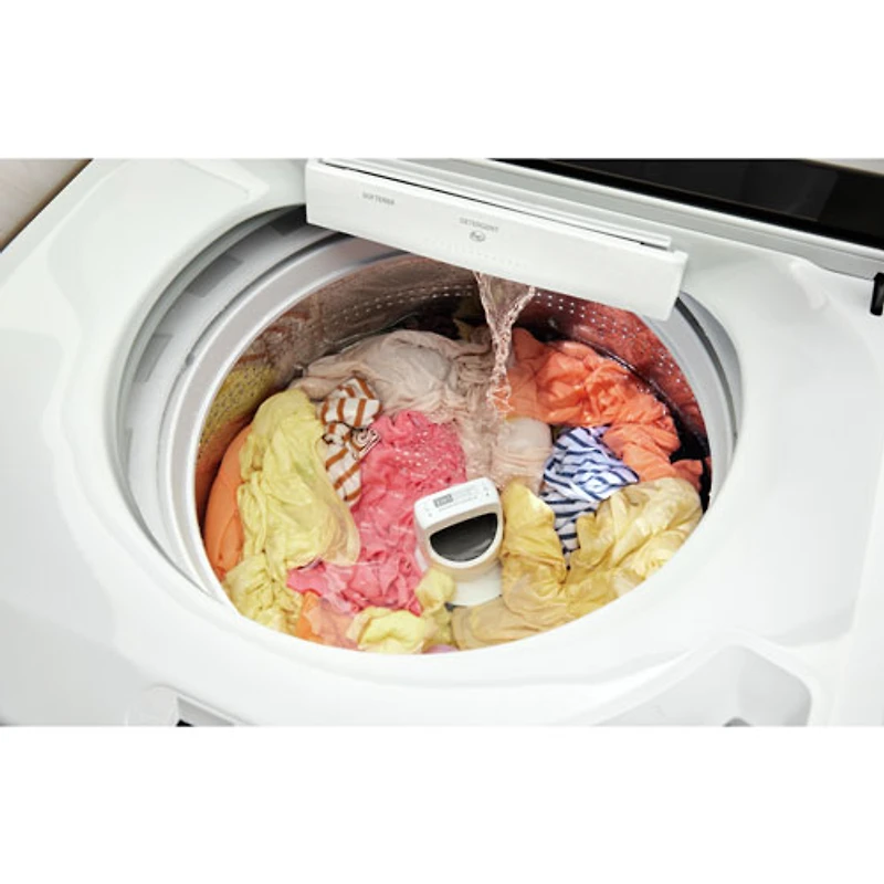 Laveuse à chargement par le haut haute efficacité 6,1 pi³ de Whirlpool (WTW6157PW) - Blanc
