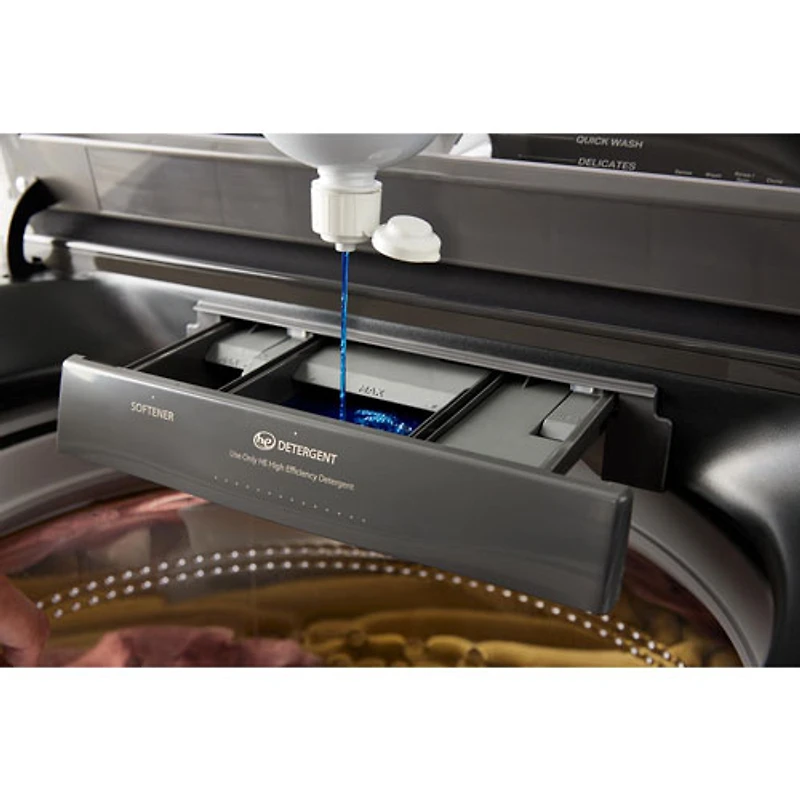 Laveuse à chargement par le haut haute efficacité 6,1 pi³ de Whirlpool (WTW6157PB) - Noir volcan