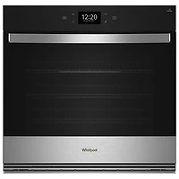 Whirlpool 30" 5 Cu. Ft. Self-Clean True Convection Electric Wall Oven (WOES7030PZ) - Stainless Steel