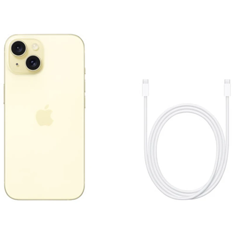 iPhone 15 de 256 Go d'Apple - Jaune - Déverrouillé