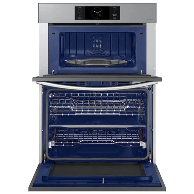 Four mural électrique combiné à convection véritable 7 pi³ 30 po de Samsung (NQ70CG700DSRAA) - Inox