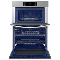 Four mural électrique combiné à convection véritable 7 pi³ 30 po de Samsung (NQ70CG700DSRAA) - Inox