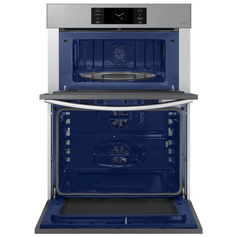 Four mural électrique combiné à convection véritable 7 pi³ 30 po de Samsung (NQ70CG700DSRAA) - Inox