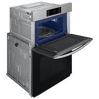 Four mural électrique combiné à convection véritable 7 pi³ 30 po de Samsung (NQ70CG700DSRAA) - Inox