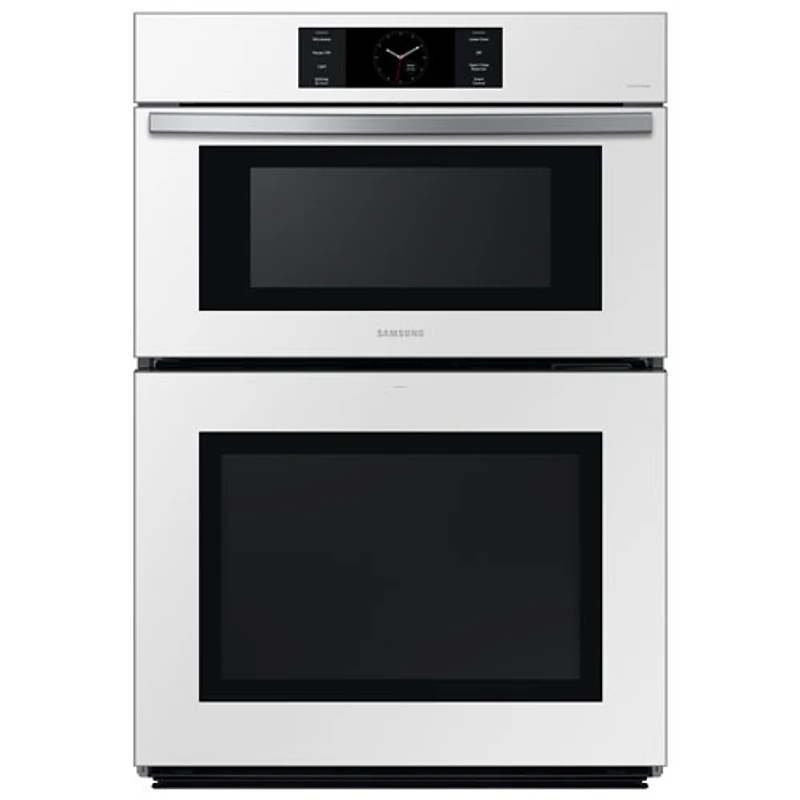 Samsung 30" 7 Cu. Ft. True Convection Electric Double Wall Oven (NQ70CB700D12AA) - White