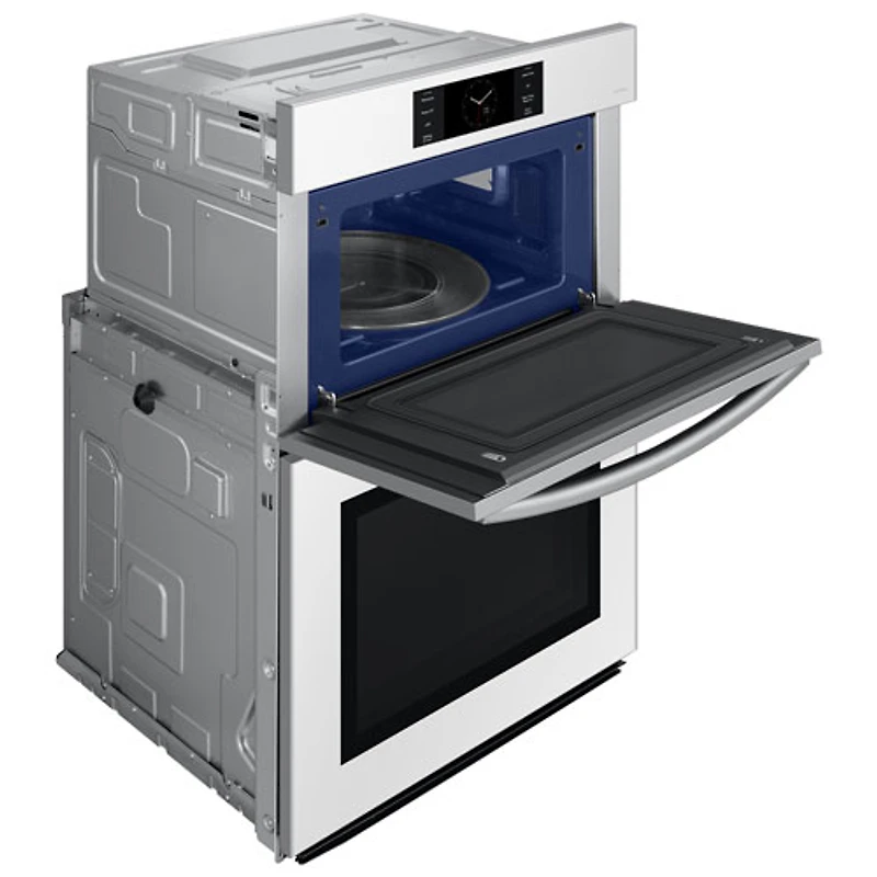 Samsung 30" 7 Cu. Ft. True Convection Electric Double Wall Oven (NQ70CB700D12AA) - White