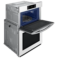 Samsung 30" 7 Cu. Ft. True Convection Electric Double Wall Oven (NQ70CB700D12AA) - White