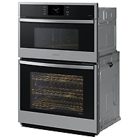 Four mural électrique combiné à convection véritable 7 pi³ 30 po de Samsung (NQ70CG600DSRAA) - Inox