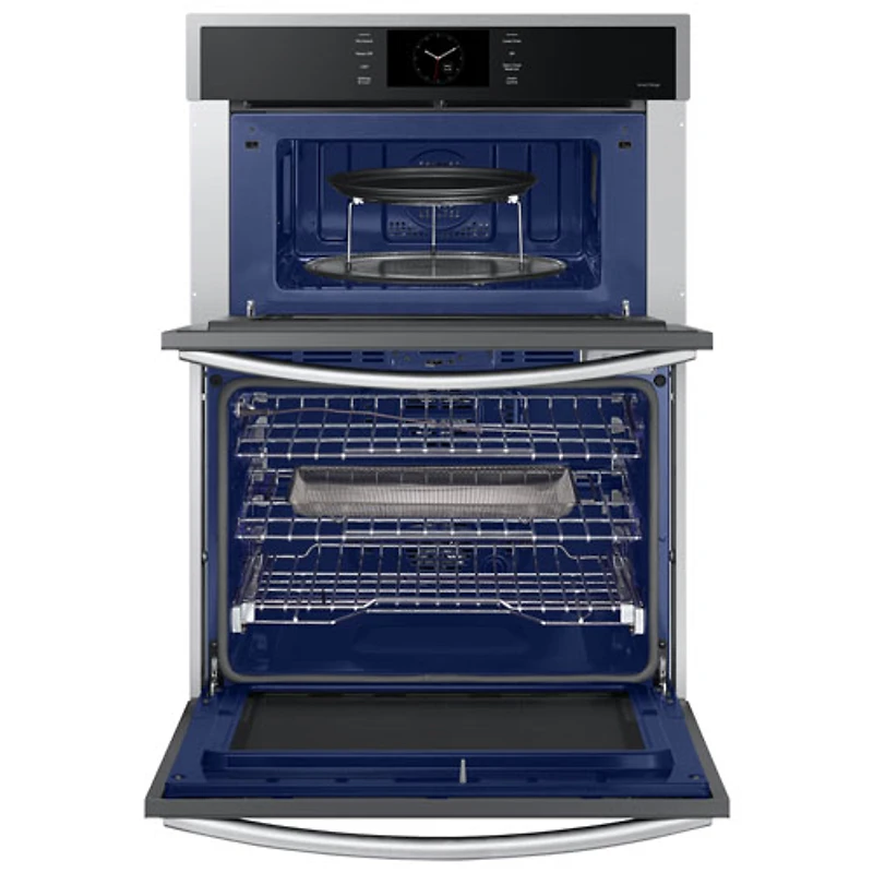 Four mural électrique combiné à convection véritable 7 pi³ 30 po de Samsung (NQ70CG600DSRAA) - Inox