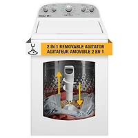 Whirlpool 4.5 Cu. Ft. High Efficiency Top Load Washer (WTW4957PW) - White
