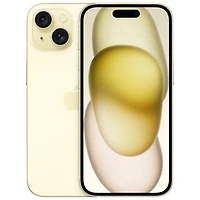 iPhone 15 de 256 Go d'Apple avec Koodo - Jaune - Paiement Balance mensuel