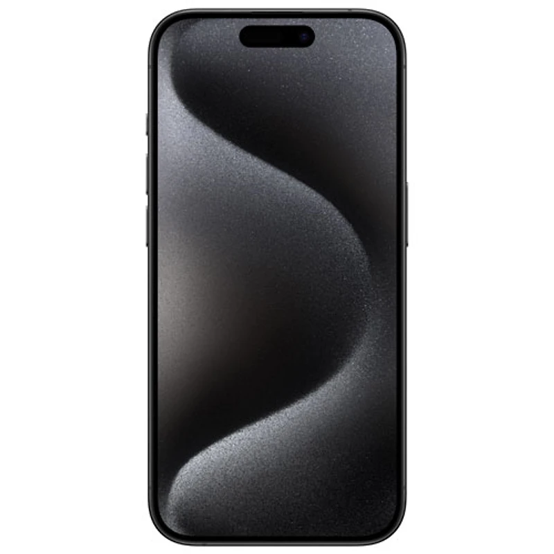 iPhone 15 Pro de 128 Go d'Apple avec Fido - Titane noir - Financement mensuel