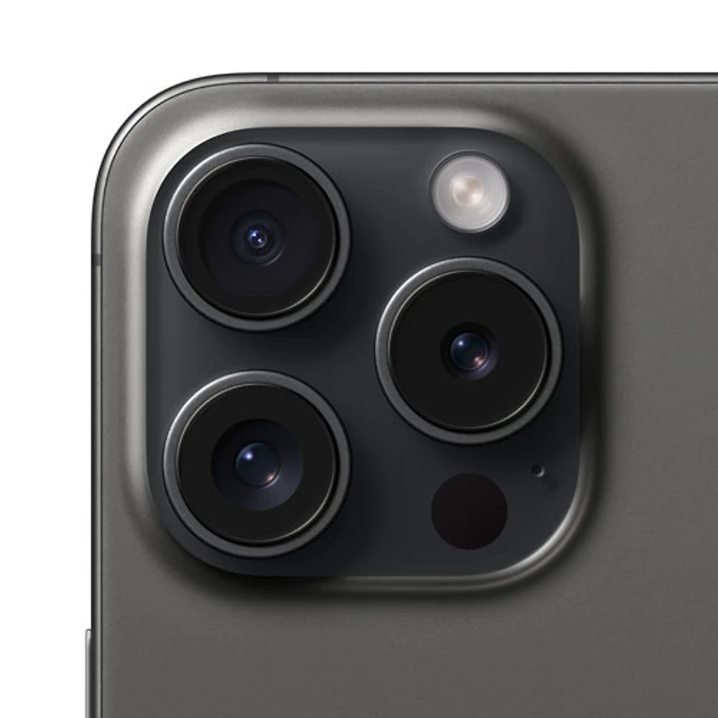 iPhone 15 Pro de 128 Go d'Apple avec Fido - Titane noir - Financement mensuel
