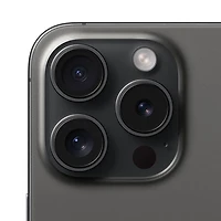 iPhone 15 Pro de 128 Go d'Apple avec Fido - Titane noir - Financement mensuel