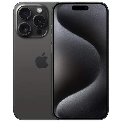 iPhone 15 Pro de 128 Go d'Apple avec Koodo - Titane noir - Paiement Balance mensuel