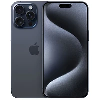 iPhone 15 Pro Max de 256 Go d'Apple avec Fido - Titane bleu - Financement mensuel