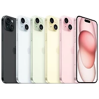 iPhone 15 Plus de 256 Go d'Apple avec TELUS - Jaune - Financement mensuel
