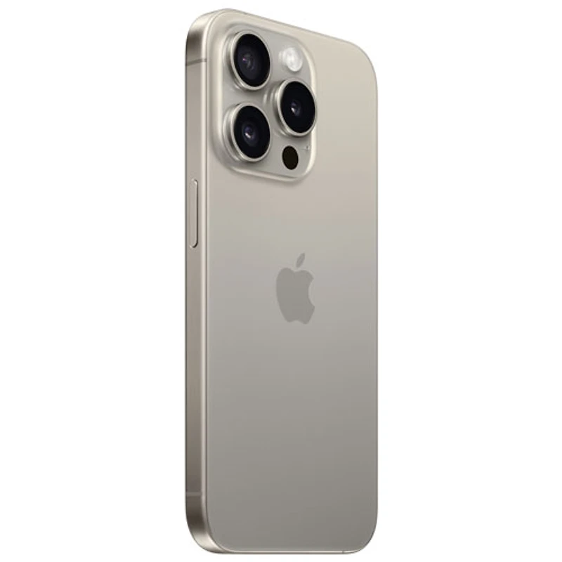 iPhone 15 Pro de 128 Go d'Apple avec Fido - Titane naturel - Financement mensuel