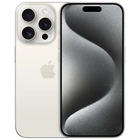 Freedom Mobile Apple iPhone 15 Pro 128GB - White Titanium - Monthly Tab Payment