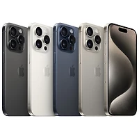Freedom Mobile Apple iPhone 15 Pro 128GB - White Titanium - Monthly Tab Payment