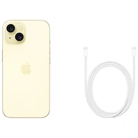 iPhone 15 de 128 Go d'Apple offert par TELUS - Jaune - Financement mensuel