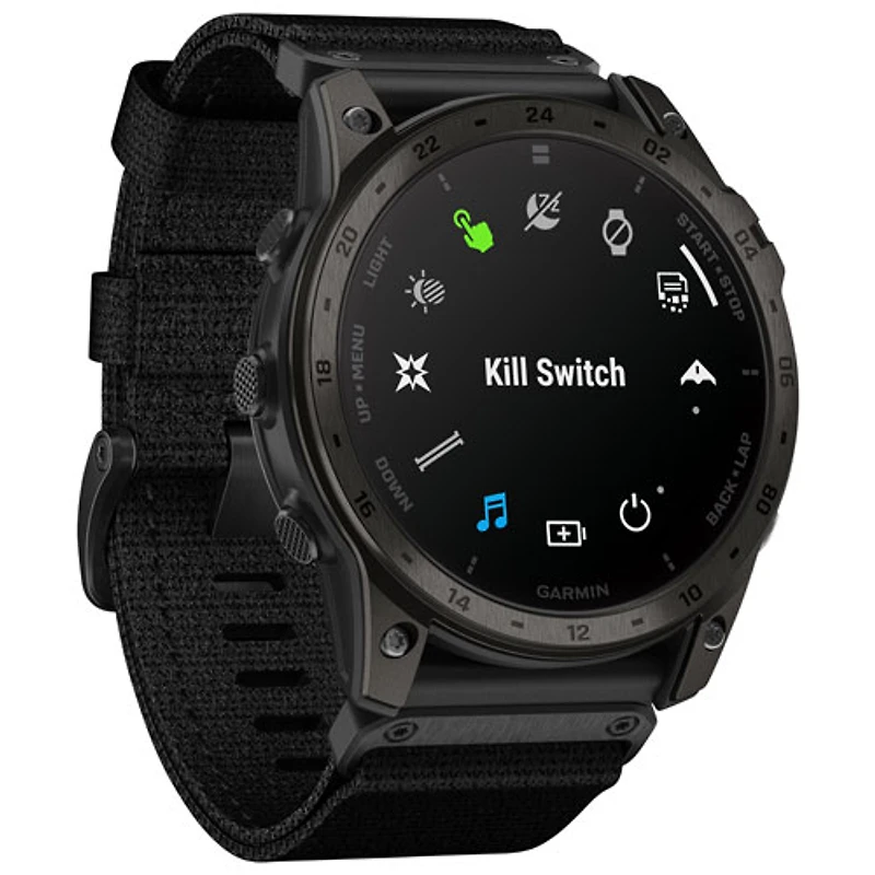 Montre intelligente multisport Bluetooth de 51 mm tactix 7 AMOLED Edition de Garmin - Noir