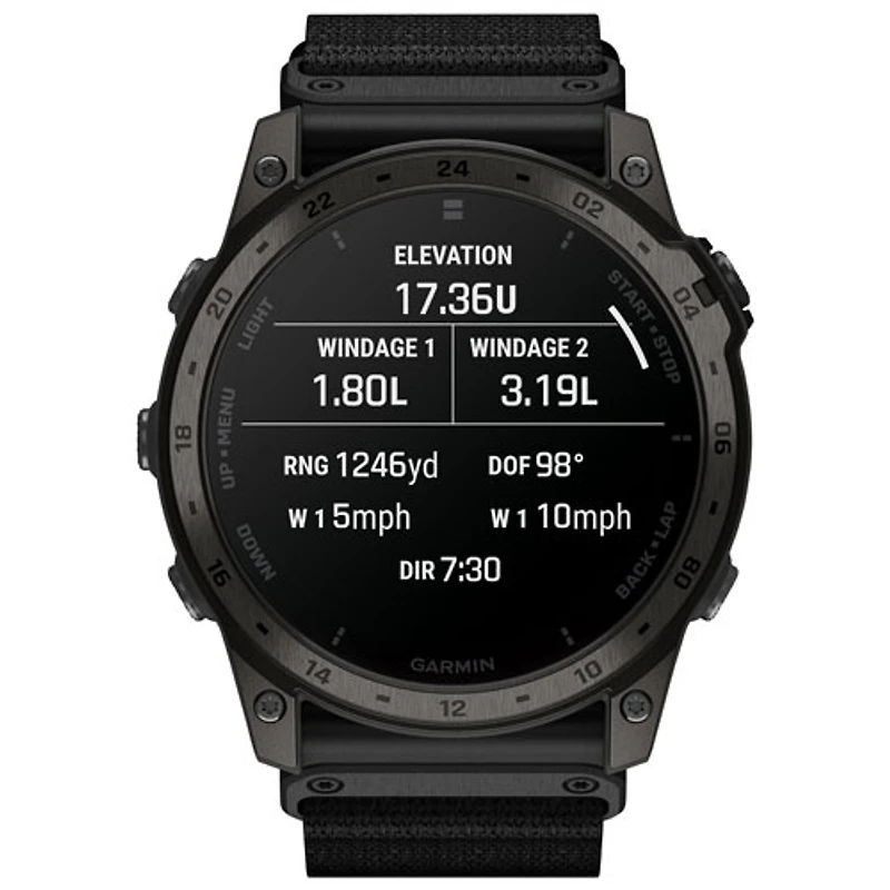 Montre intelligente multisport Bluetooth de 51 mm tactix 7 AMOLED Edition de Garmin - Noir
