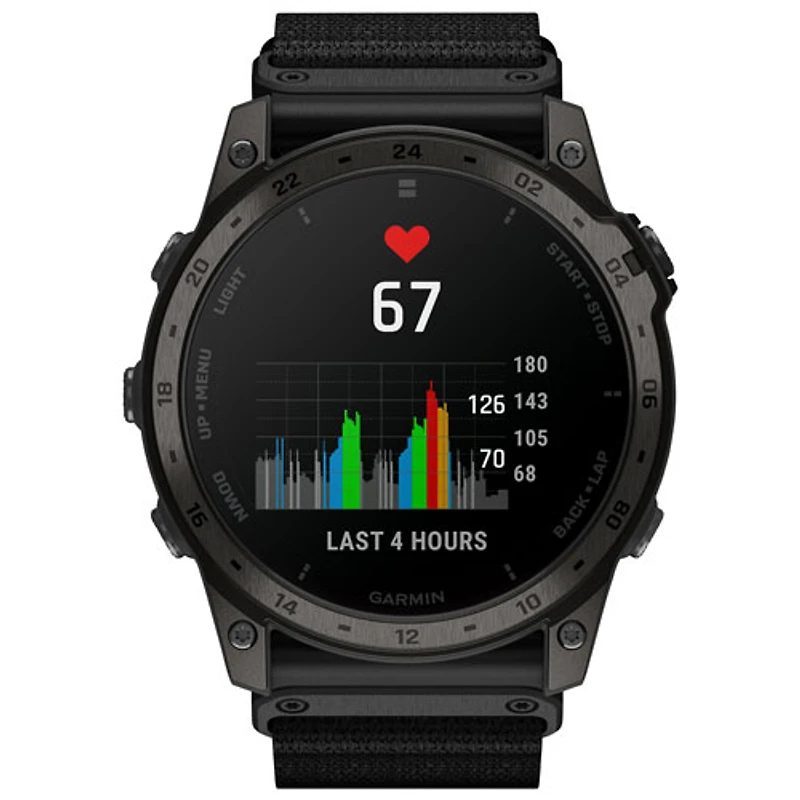 Montre intelligente multisport Bluetooth de 51 mm tactix 7 AMOLED Edition de Garmin - Noir