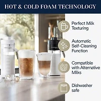 De'Longhi Eletta Explore Automatic Espresso Machine with Frother & Coffee Grinder - Silver