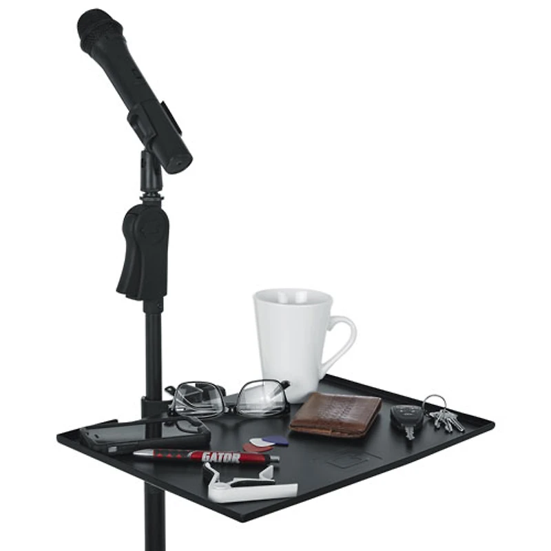 Gator 11” x 15” Frameworks Mic Stand Clamp-On Utility Shelf (GFW-SHELF1115)